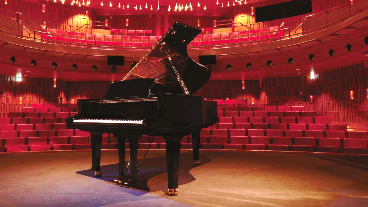 Grand Piano On Stage